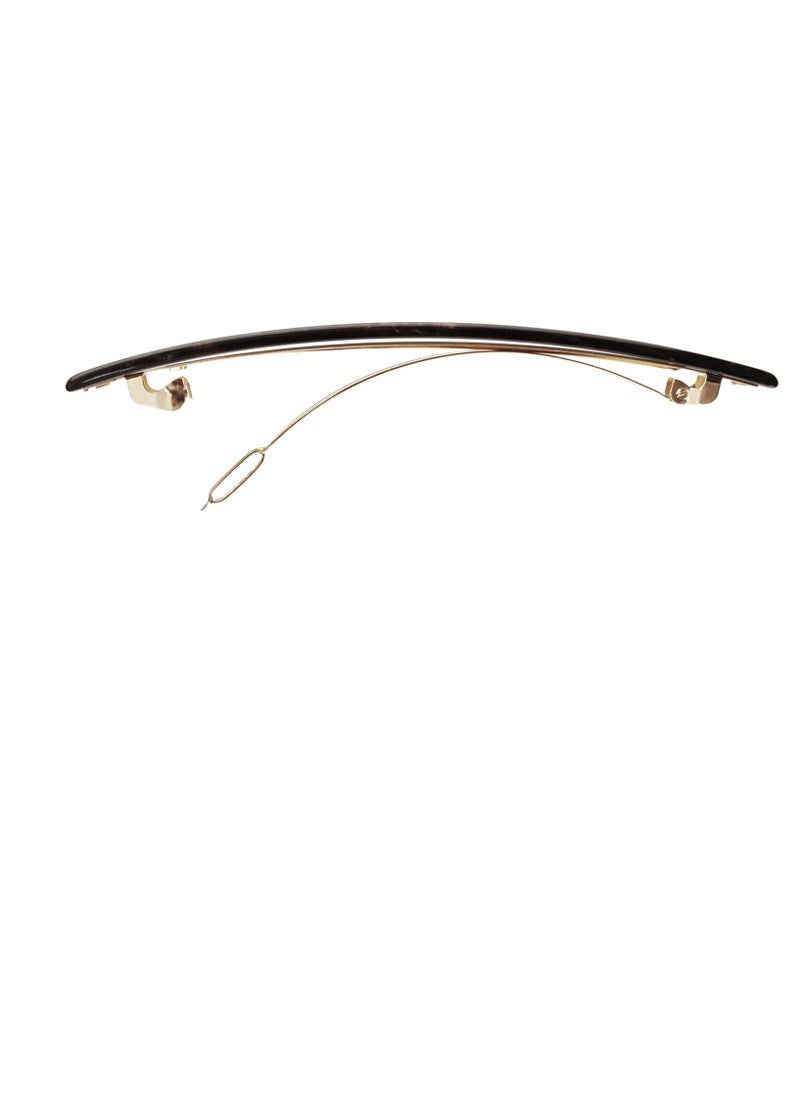 France Luxe France Luxe Long & Skinny Barrette, Mojave - Classic French Design For Everyday Wear  - Image 3