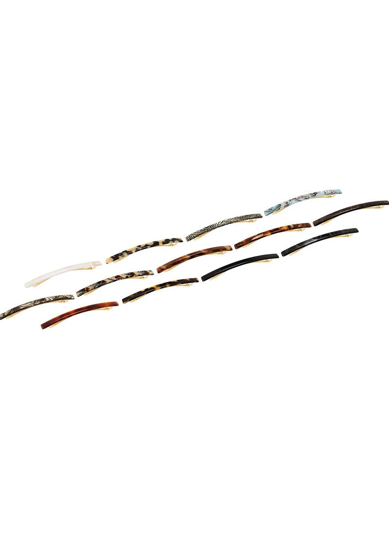 France Luxe France Luxe Long & Skinny Barrette, Mojave - Classic French Design For Everyday Wear  - Image 4