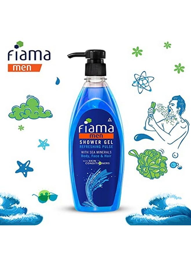 Fiama Men Shower Gel Refreshing Pulse Body Wash With Skin Conditioners For Moisturised Skin 500 Ml Pump - Image 3