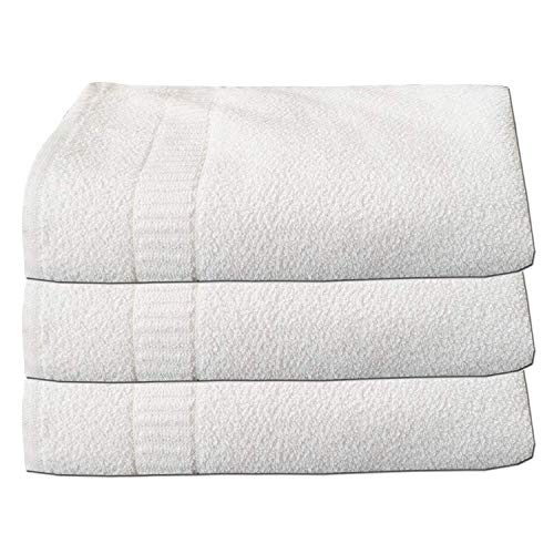 Kuber Industries 3 Pcs 135x67 cm Cotton Bath Towel for Men & Women | 400 GSM Wrinkle Resistant Quick-Drying Towels | White - Image 1