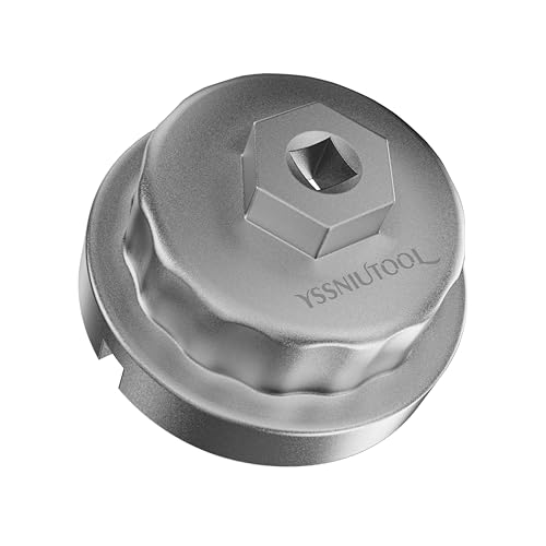 YSSNIUTOOL 64mm 14 flute Oil Filter Wrench for Toyota Lexus Camry ScionRAV4Tundra Highlander Sienna and More Oil Filter Cap Removal Tool for 25L to 57L Engines - Image 1