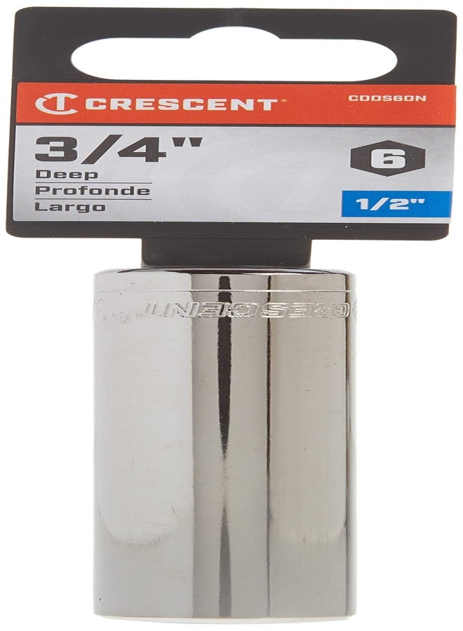 كريسنت مقبس هلال عميق سداسي النقاط بقطر 1/2 بوصة وقطر 3/4 بوصة - CDDS60N - Image 4