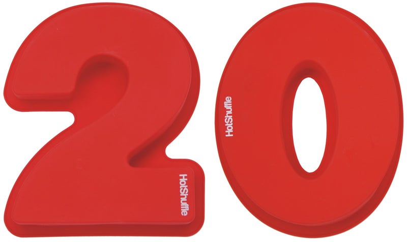 HotShuffle Large Silicone Number 20 Cake Pan Tin Mould 20th Wedding Anniversary Birthday 2 0 - Image 5