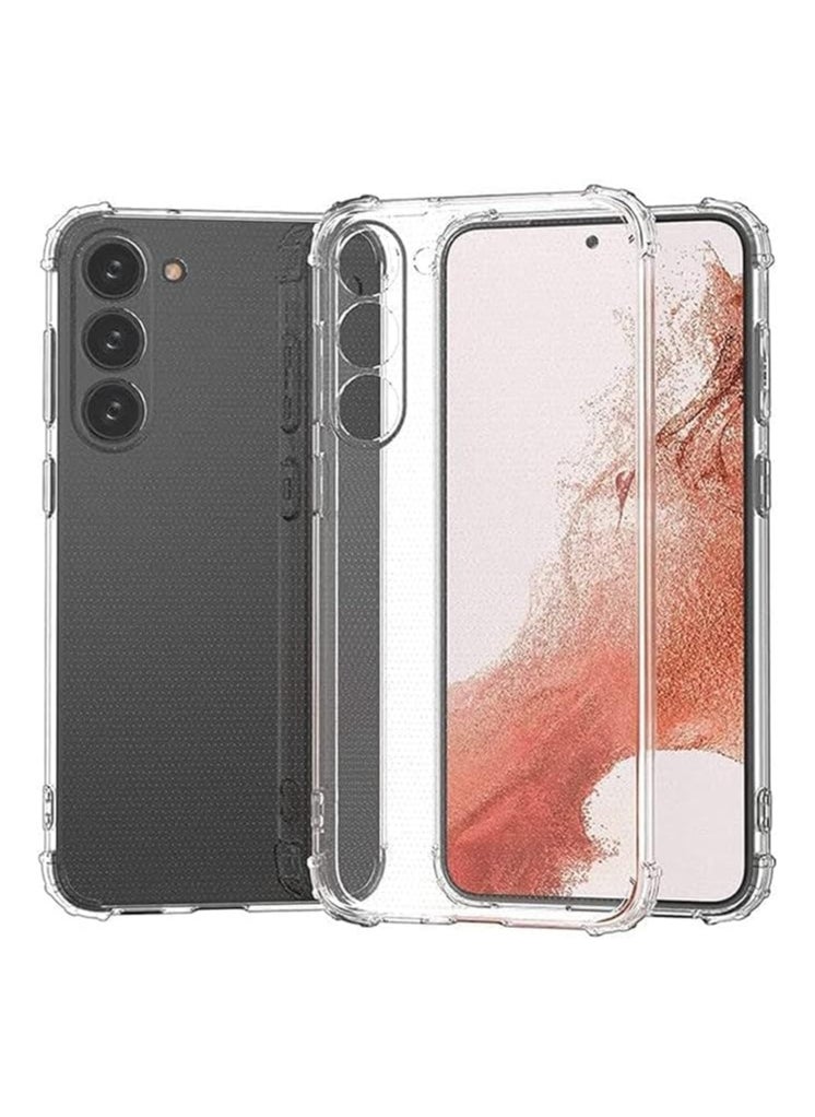 Generic ELMO3EZZ For Samsung Galaxy S23 Plus Clear Back Cover Case, Ultra Clear, Best Camera Protection Anti-Slip Grip | Slim & Protective Back Case Cover for Samsung Galaxy S23 Plus (Clear) 