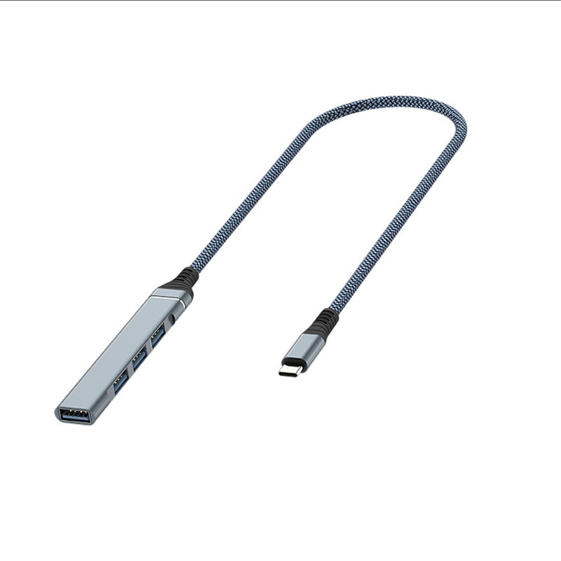 مركز USB: 4 منافذ USB 3.0، بناء متين من سبائك الألومنيوم والنايلون، أداء مقاوم للخدوش - تصميم صغير وخفيف الوزن، نقل بيانات سريع يبلغ 5 جيجابت في الثانية، محطة ربط متصلة واستخدامية لحواسيب المحمولة أثناء التنقل - Image 2