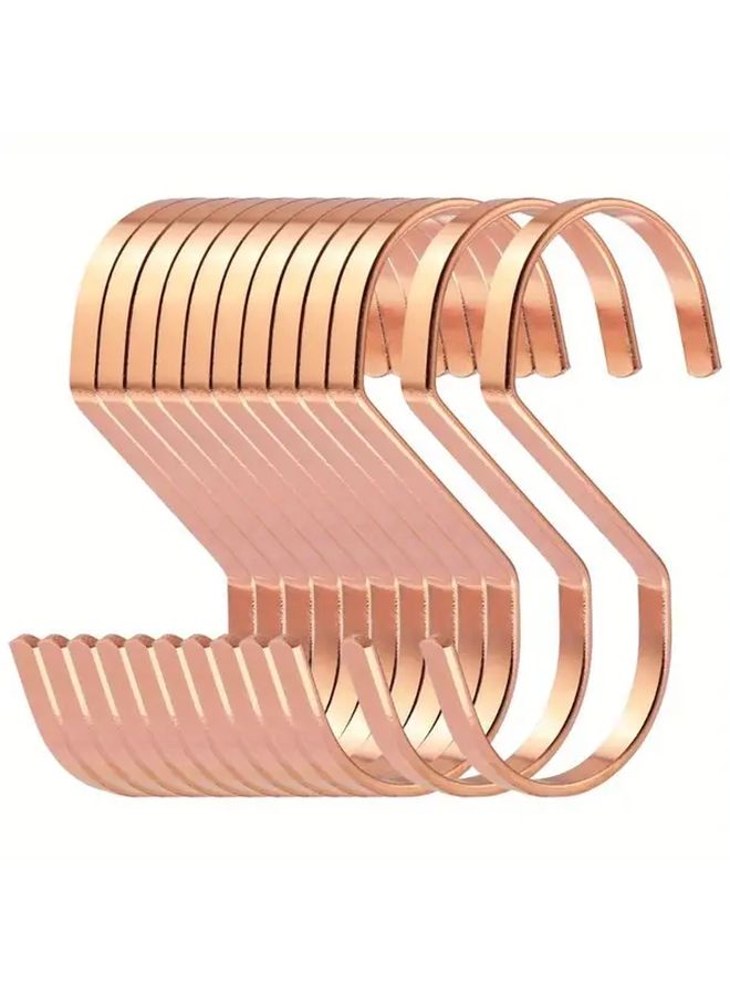 Rose Golden S Hooks Heavy Duty Wall Mount Organizer Rust Proof Home Storage - Image 4