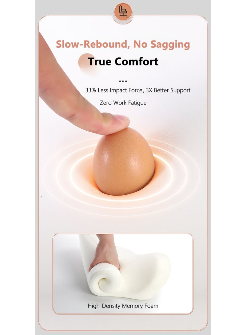 WALALLA 2 Pack Portable Ergonomic Memory Foam Seat Cushion and Lumbar Support Pillow Set,  Bed Chair Pillow, Back Support, Memory Foam Reading Pillow for Car Office Computer Chair Wheelchair - Image 5