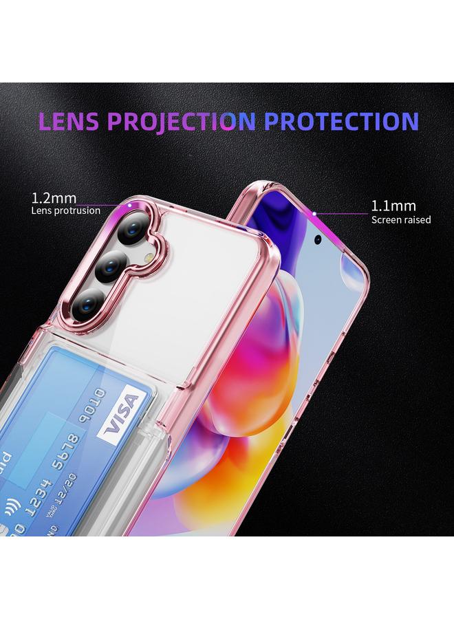 اس-توب جراب لهاتف Samsung Galaxy S24 5G مع حامل بطاقات من الأكريليك وغطاء هاتف هجين من مادة TPU - Image 5