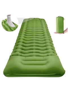 HEXAR Self Inflating Sleeping Pad With Foot Pump 190X64 Built-In Pump Foldable Sleeping Mat With Pillow For Camping Hiking Durable Inflatable Air Mattress - Carry Bag, Repair Patches  - Image 3