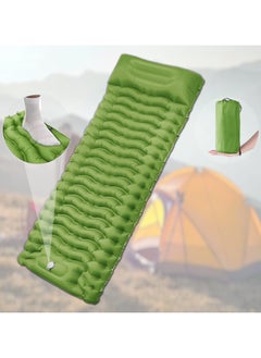 HEXAR Self Inflating Sleeping Pad With Foot Pump 190X64 Built-In Pump Foldable Sleeping Mat With Pillow For Camping Hiking Durable Inflatable Air Mattress - Carry Bag, Repair Patches  - Image 1