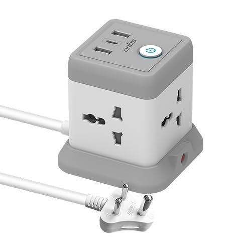 Artis AR-4SS-3USBCB 4 Universal Sockets with 2 USB Ports & 1 USB Type C Port with Circuit Breaker Surge Protector - Image 1