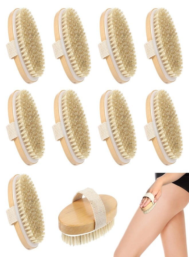 JOUTYFOR 10 Pcs Dry Brushes for Body Dry Brushing Body Brush Exfoliating Brush for Shower Bath Back Circulation Improvement Dead Skin Remove Beauty Exfoliator - Image 1