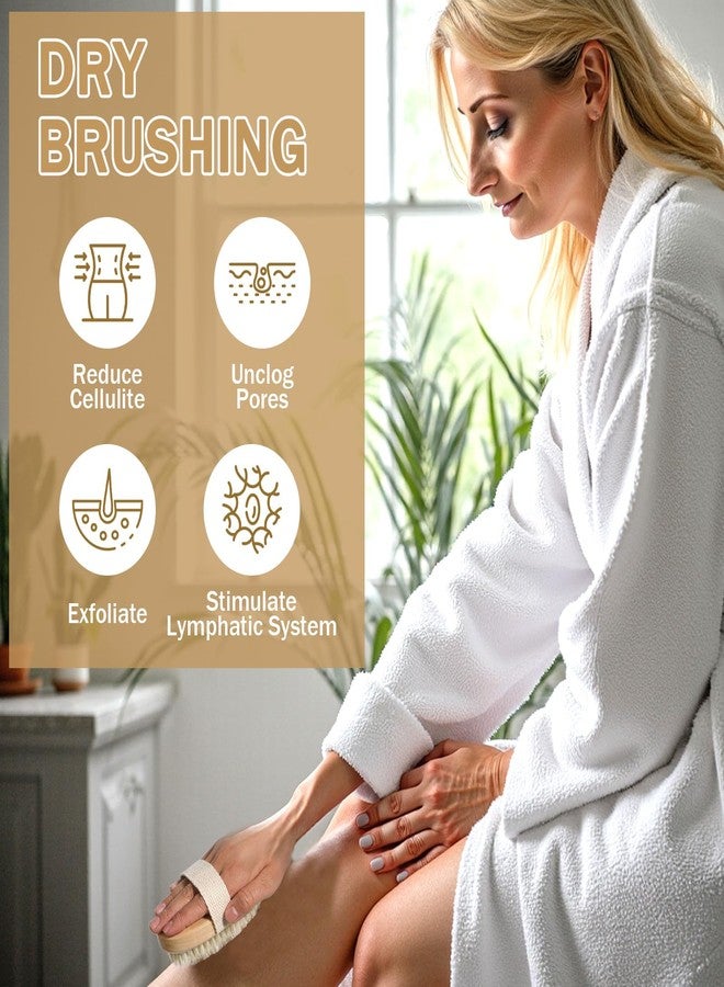 JOUTYFOR 10 Pcs Dry Brushes for Body Dry Brushing Body Brush Exfoliating Brush for Shower Bath Back Circulation Improvement Dead Skin Remove Beauty Exfoliator - Image 5