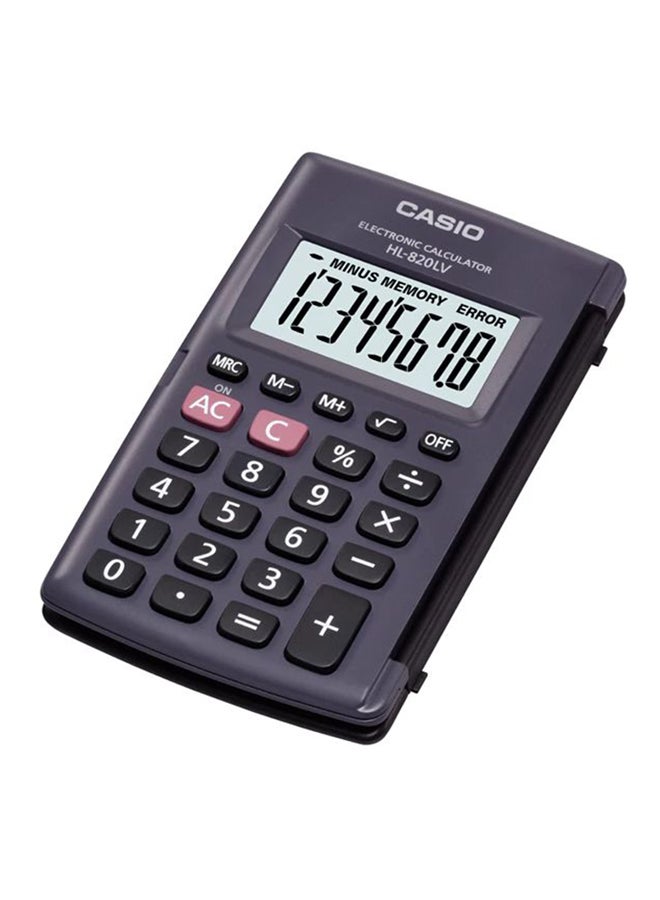 8-Digit Portable Practical Calculator Black