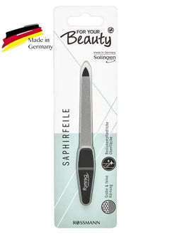 Premium Sapphire Nail File , Black and silver