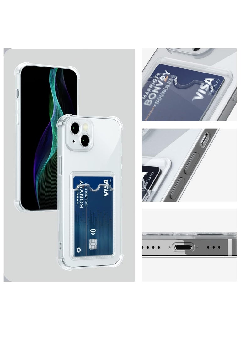 Wallet Phone Case Slim Fit Card Slot Transparent Case Protective Soft Shockproof Case with Card Holder For Iphone 14 plus - pzsku/ZF437C97959230BE367F9Z/45/_/1726873501/db4aae52-ef4a-41f6-a7cc-b77aeb4d31c8