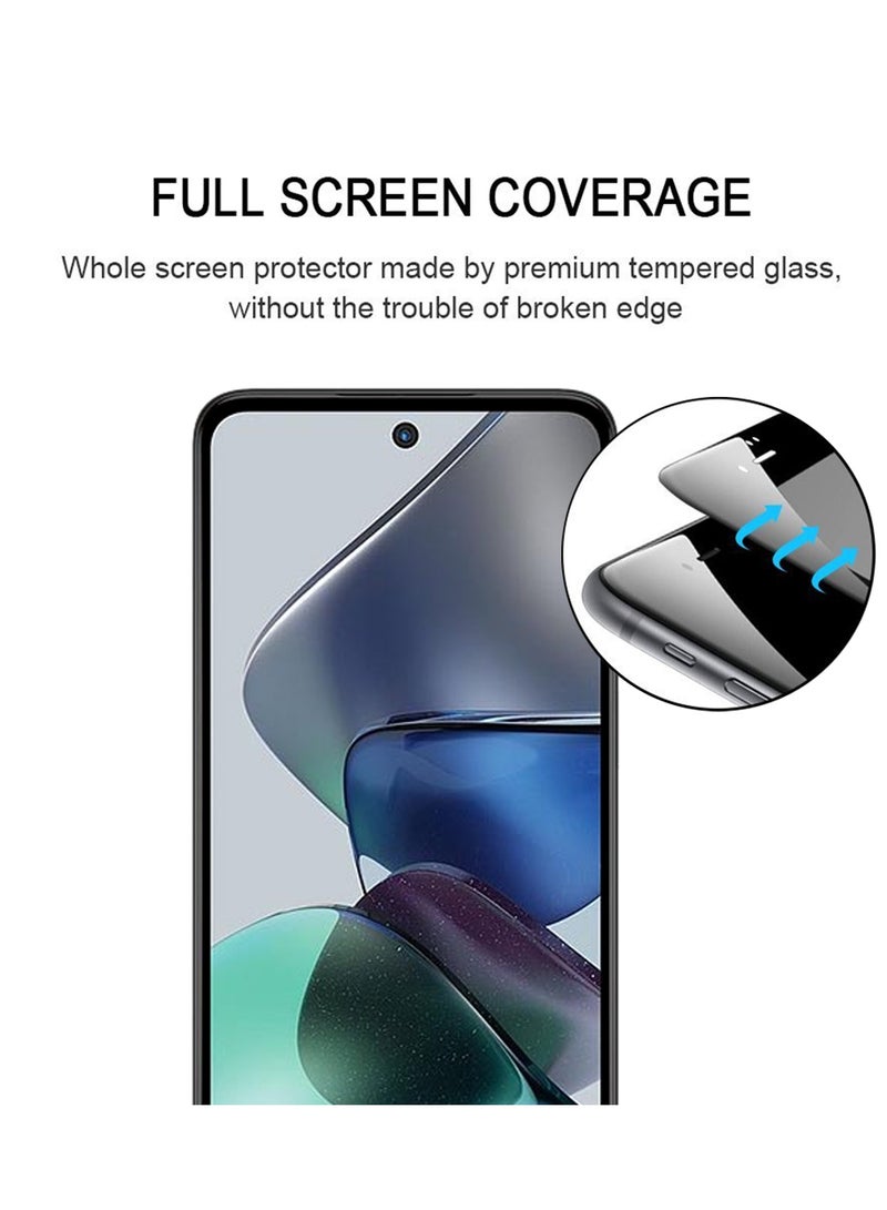 9D Screen Protector For Motorola Moto G23 Full Glue Full Cover Screen Protector Tempered Glass Film - Image 3