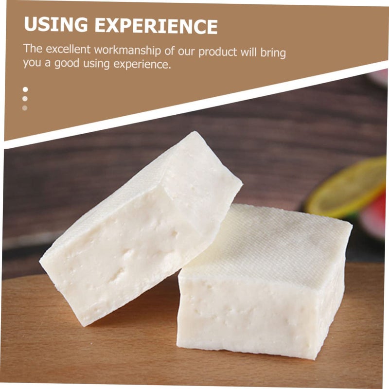Realistic Tofu Block Photo Prop Safe Material Decor For Boys And Girls - Image 4