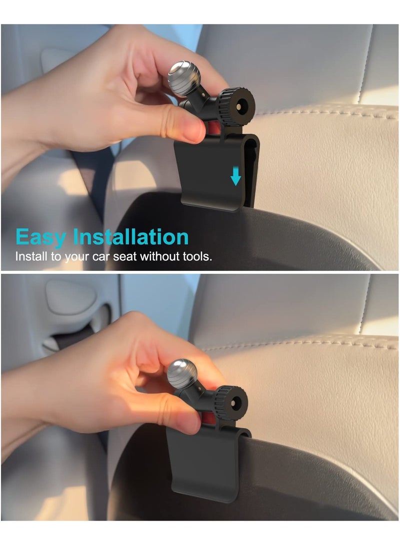 erorex Tesla Tablet Holder for Headrest, Tesla Model 3/Y Back Seat iPad Phone Mount, 360° Adjustable Car Tesla Model Y Stand for 4-13" iPad 12.9 11 Pro Air Mini 6 5 4 3, Galaxy Tab, fire hd, iPhone - Image 4