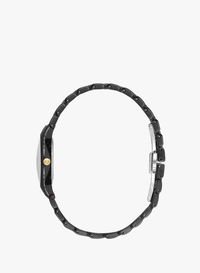 Freelook Paris Freelook - Charmant Women's Watch | Ceramic Case | Ceramic Band | Black & Round Dial | Analog | Quartz | Mineral Glass | Premium Luxury Watch | Ideal Gift | Water Resistant 30 Meters