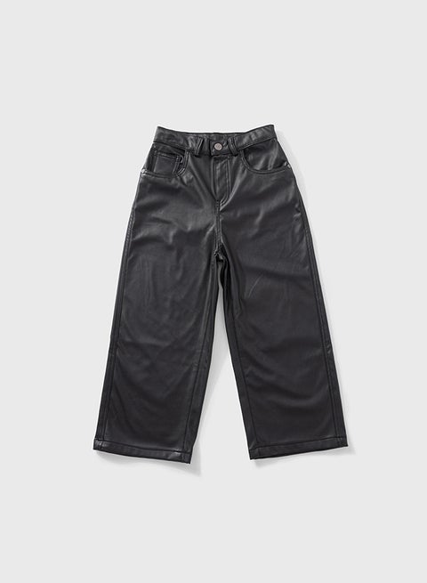 بنطلون جلد للبنات الأطفال