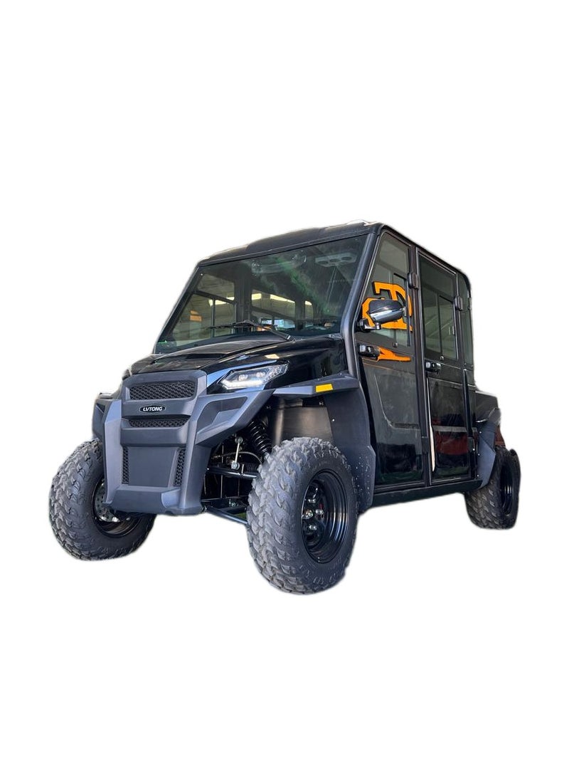 إلفتونق LT-604F UTV مركبة  كهربائية مغلقة الأبواب  – 4 مقاعد مع صندوق عملي – بطارية جل 72V، محرك 15kW، دفع رباعي مع تكييف – موديل 2025 - Image 1