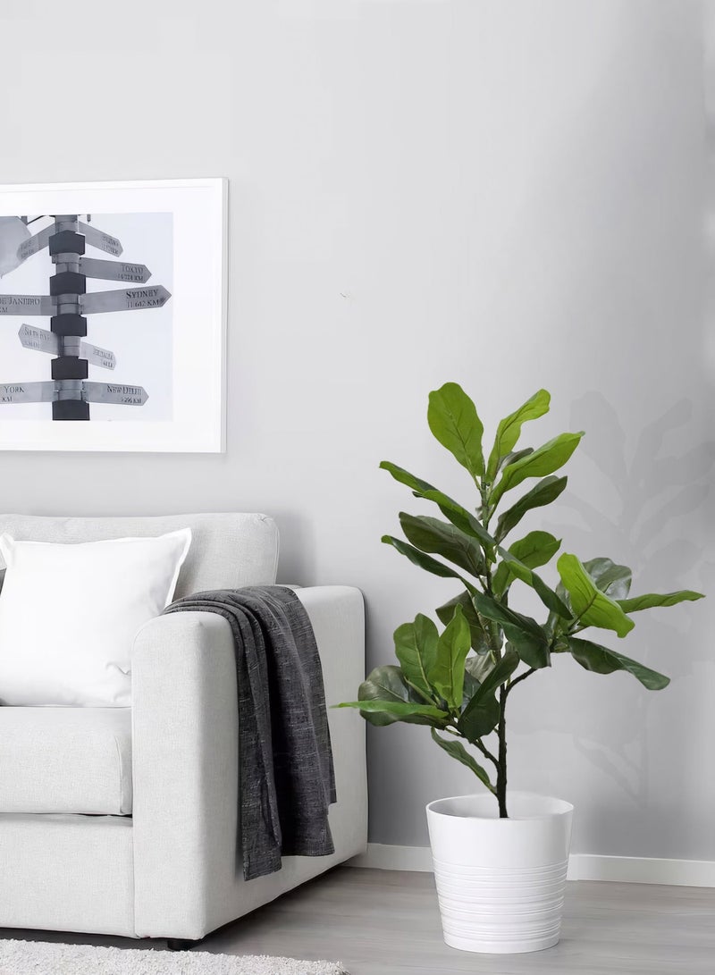 سويس كانتون نبات شجرة التين الاصطناعي في وعاء - ارتفاع 70 سم، ديكور داخلي واقعي، مثالي للمنزل والمكتب، خالي من الصيانة، أضف الأناقة والحيوية إلى أي مساحة - Image 2