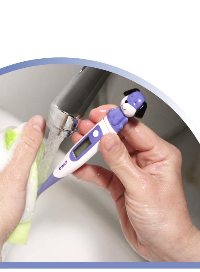 B.Well ترمومتر رقمي قياسي برو-06 برأس مرن مقاوم للماء سيلسيوس وفهرنهايت للجرو - Image 3