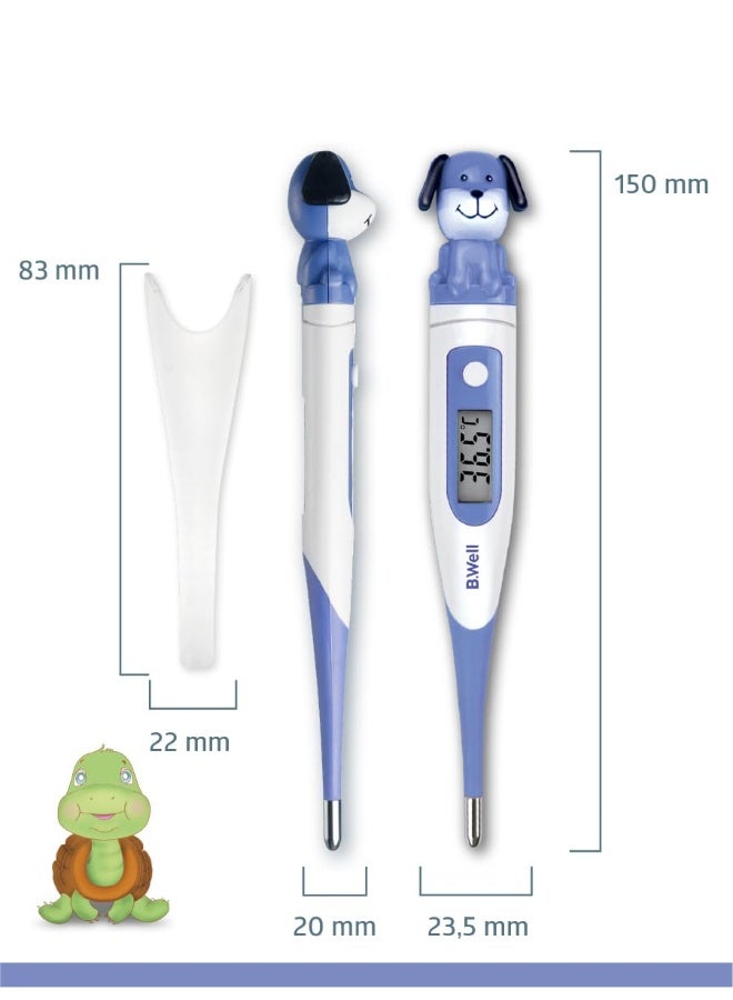 B.Well ترمومتر رقمي قياسي برو-06 برأس مرن مقاوم للماء سيلسيوس وفهرنهايت للجرو - Image 2