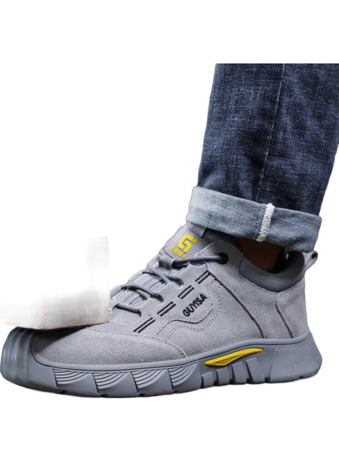 JUNBU Safety Shoes For Men, Electrician Insulated Plastic Toe Cap, Anti-Smashing, Anti-Puncture, Lightweight Work Safety Functional Shoes 0266Fkv Size 41 - Image 1