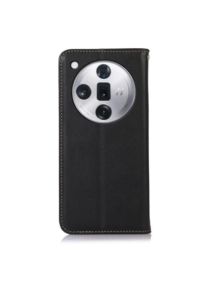 اس-توب جراب هاتف OPPO Find X7 من KHAZNEH مصنوع من جلد البقر بطبقة علوية من جلد النابا - Image 4