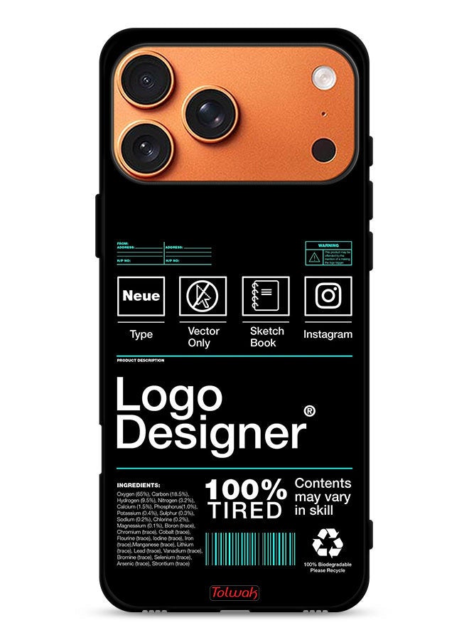 Tolwak Apple iPhone 17 Pro Max Protective Case Cover Logo Designer Sticker - Image 1