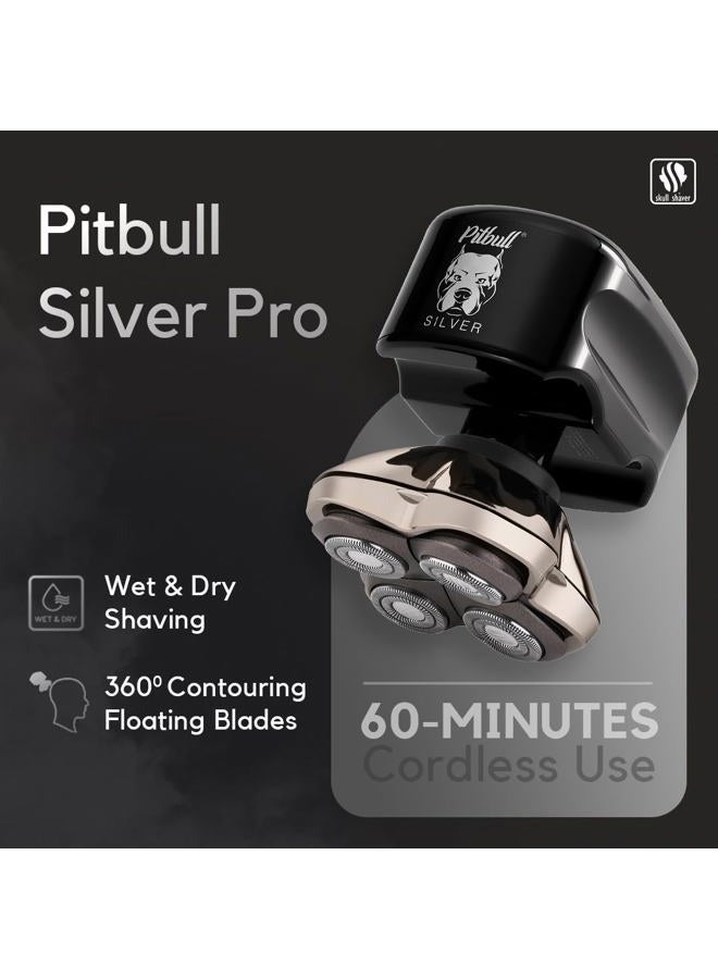 Skull Shaver حلاقة رأس كهربائية للرجال من سيلفر برو - ماكينة حلاقة كهربائية للرأس والوجه - Image 2