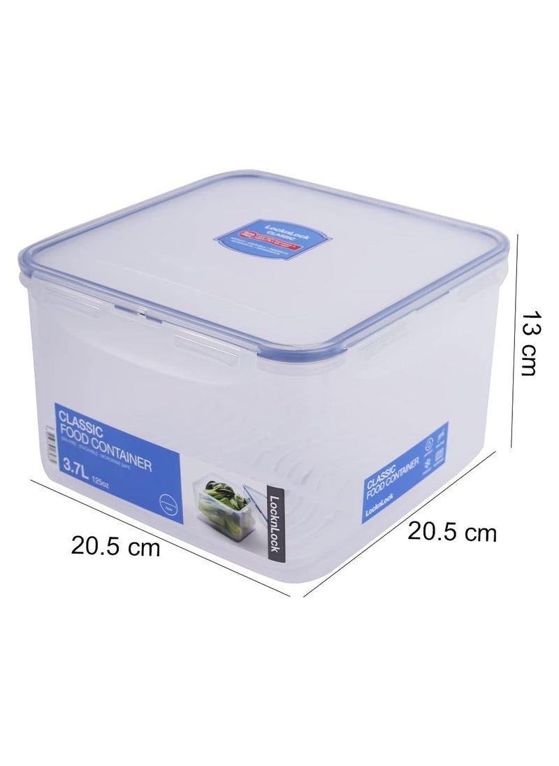 LOCK & LOCK - LocknLock 3.7L  Squared  Airtight Food Storage Container - BPA-Free, Microwave, Freezer, and Dishwasher Safe - Image 1