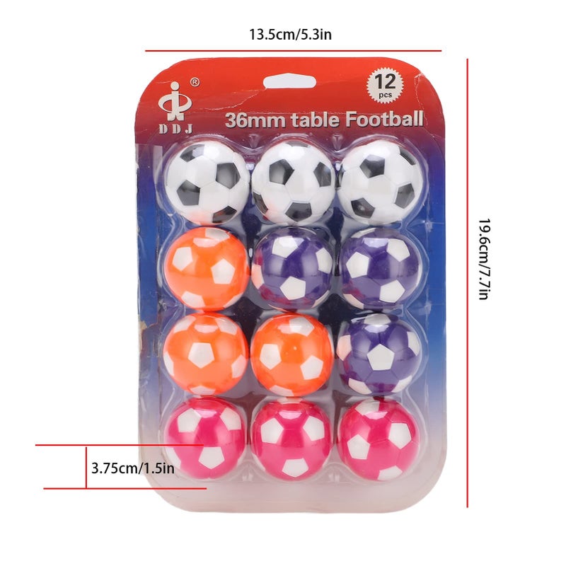 Multicolor Resin Soccer Table Game Replacement Balls Durable Universal Size Indoor Football Game - Image 3