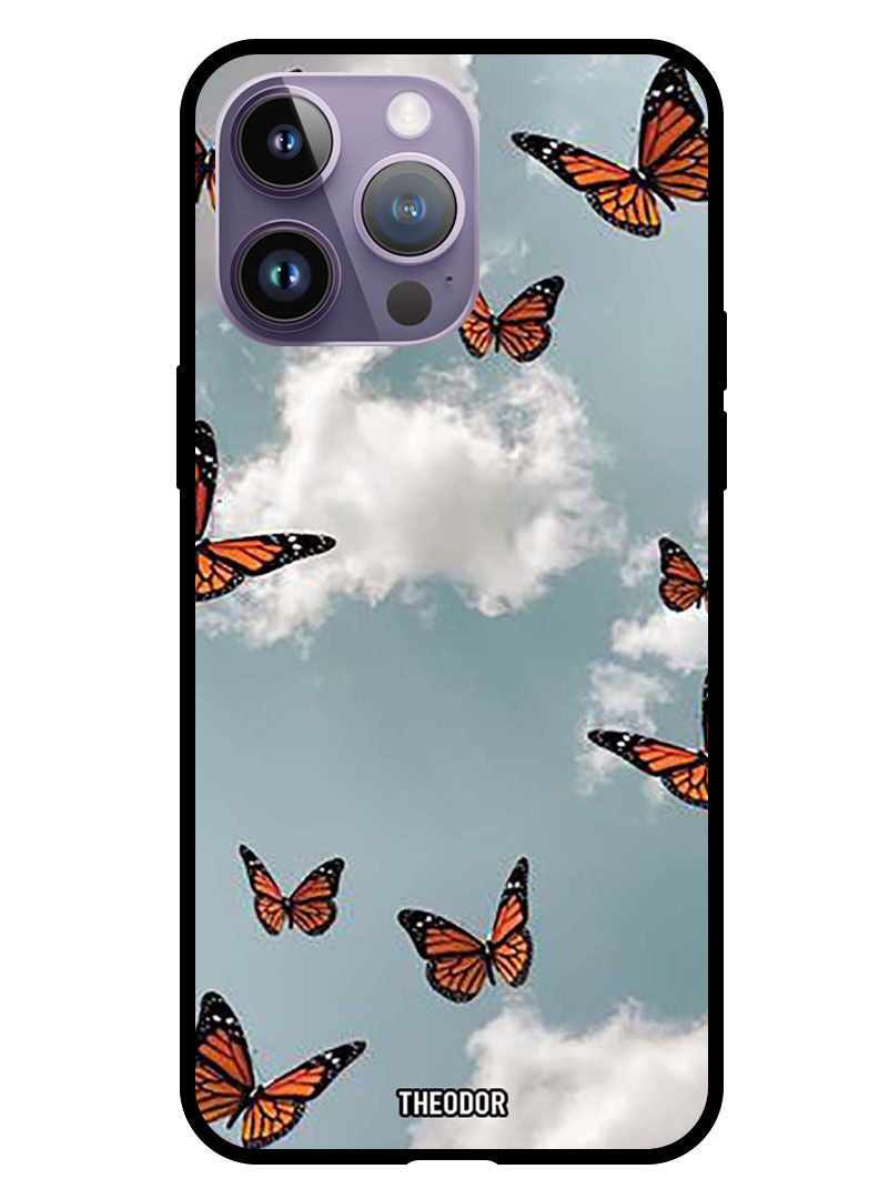 Theodor Protective Case Cover For Apple iPhone 14 Pro 6.1" 2022 Butterfies - Image 1