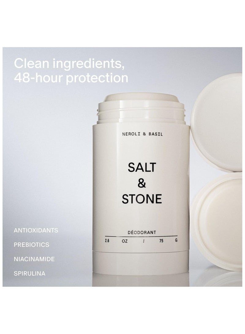 سولت اند ستون مزيل الروائح. مزيل الروائح الطبيعي القوي للنساء والرجال. خالي من الألومنيوم مع مستخلصات الأعشاب البحرية وزبدة الشيا والبروبيوتيكات (نيرولي والبازيليك) - Image 2