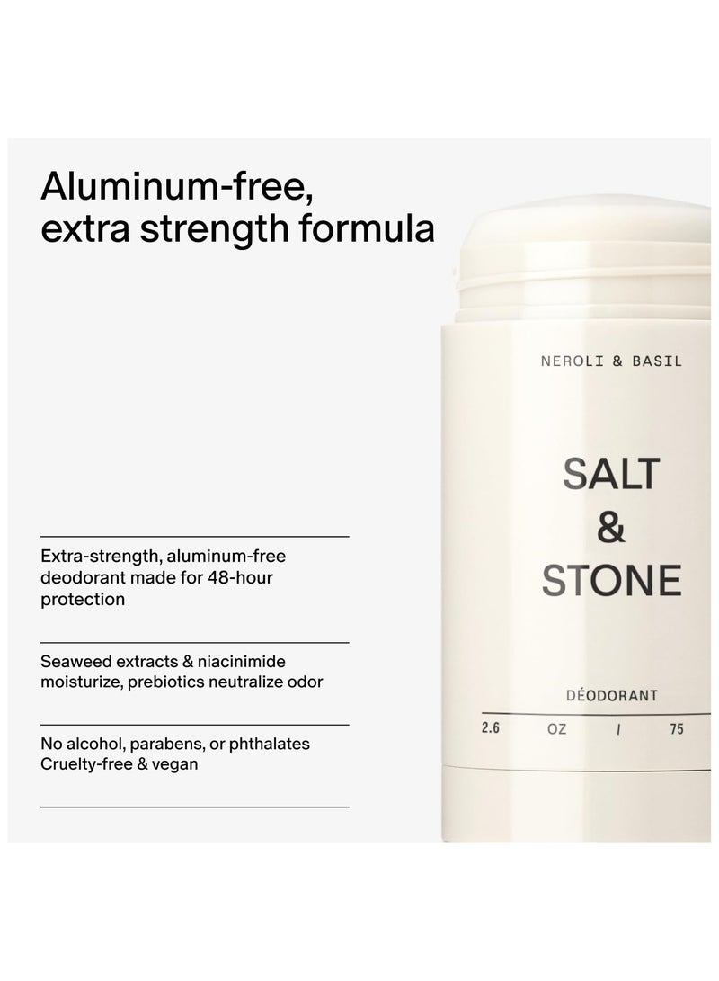 سولت اند ستون مزيل الروائح. مزيل الروائح الطبيعي القوي للنساء والرجال. خالي من الألومنيوم مع مستخلصات الأعشاب البحرية وزبدة الشيا والبروبيوتيكات (نيرولي والبازيليك) - Image 5