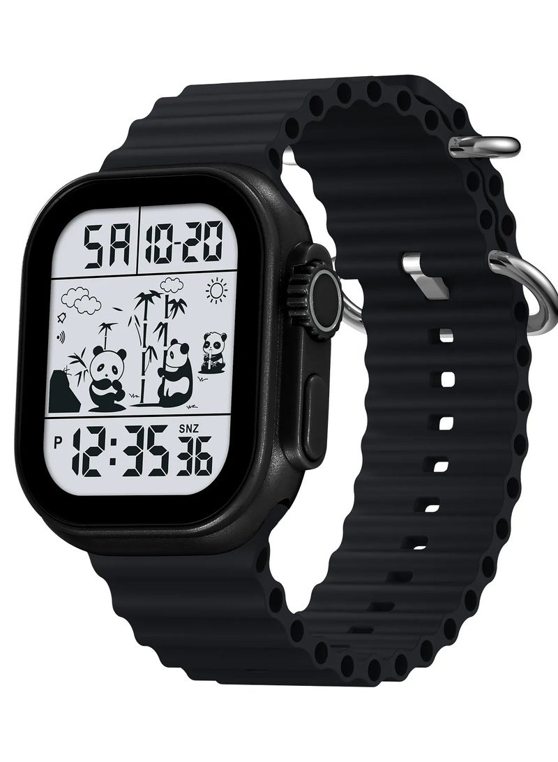 SKMEI SKMEI 2247 Men Digital White Dial Black Silicone Strap - Image 1