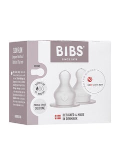 BIBS Pack Of 2 Baby Bottle Nipple Round Silicone, Medium Flow, 2 Months +  - Image 5