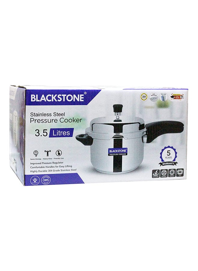 BLACKSTONE - طنجرة ضغط من الفولاذ المقاوم للصدأ بمقبض مريح وقاعدة متوافقة مع الحث الحراري - Image 1