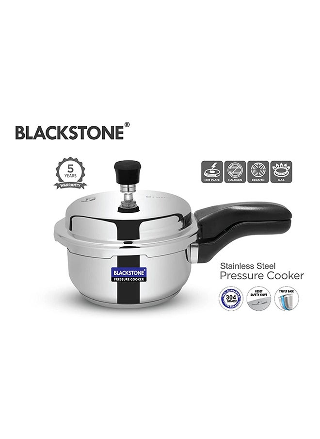 BLACKSTONE - طنجرة ضغط من الفولاذ المقاوم للصدأ بمقبض مريح وقاعدة متوافقة مع الحث الحراري - Image 1