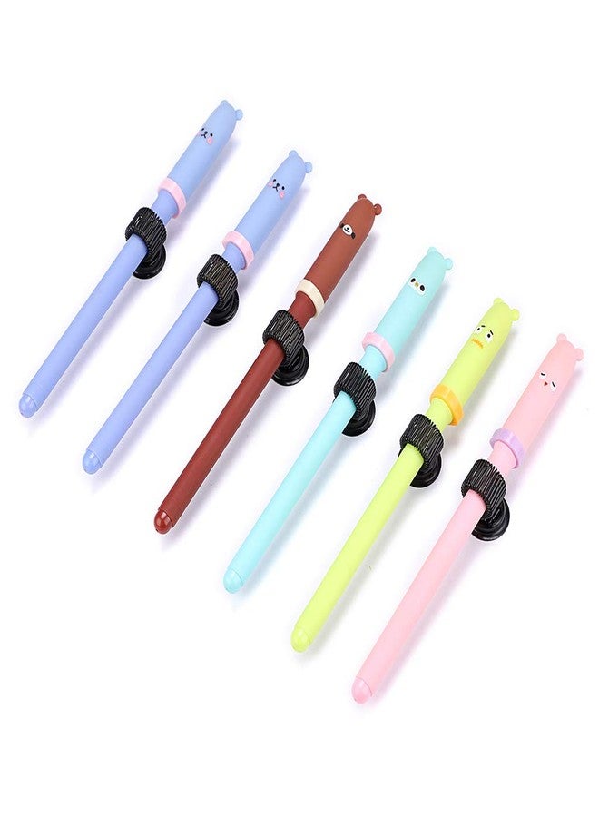 BTSKY 8 Pack Stainless Steel Pen Holder Clips - Magnetic Pen Clip Holder Fit Any Size Pens - Push pins for Refrigerator, Whiteboard, Erase Board, Bulletion Board, Map - Black - Image 4