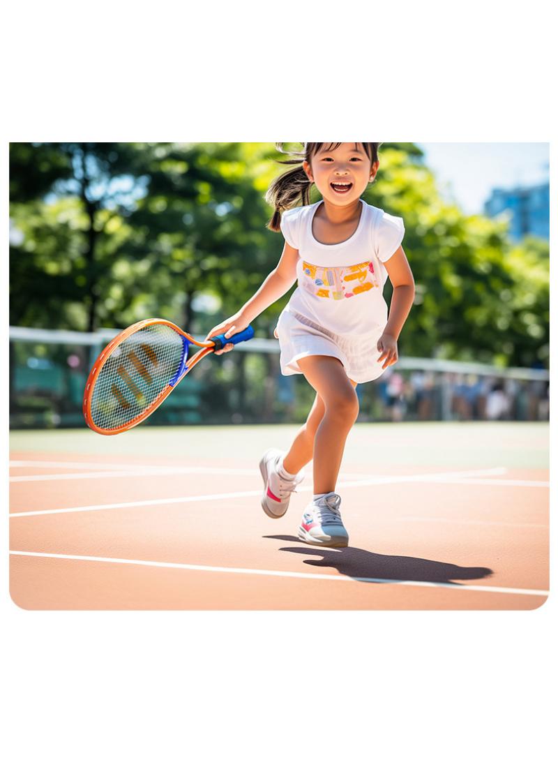 Y&D Kids Tennis Trainer Rebound Ball Set, Professional Racket, Portable Practice Rebounder, Equipment with 1 Racket & Bag, Suitable for Level Players（orange）  - Image 3