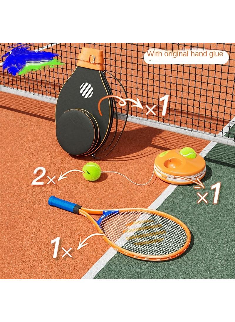 Y&D Kids Tennis Trainer Rebound Ball Set, Professional Racket, Portable Practice Rebounder, Equipment with 1 Racket & Bag, Suitable for Level Players（orange）  - Image 1