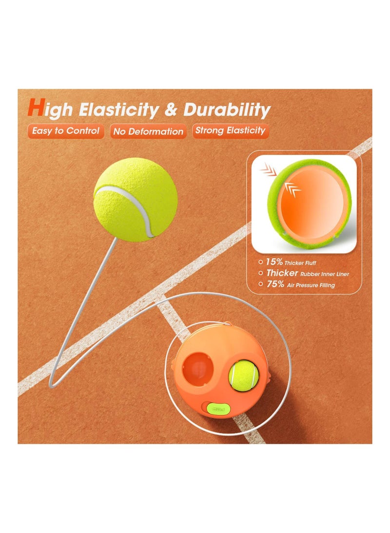 Y&D Kids Tennis Trainer Rebound Ball Set, Professional Racket, Portable Practice Rebounder, Equipment with 1 Racket & Bag, Suitable for Level Players（orange）  - Image 5