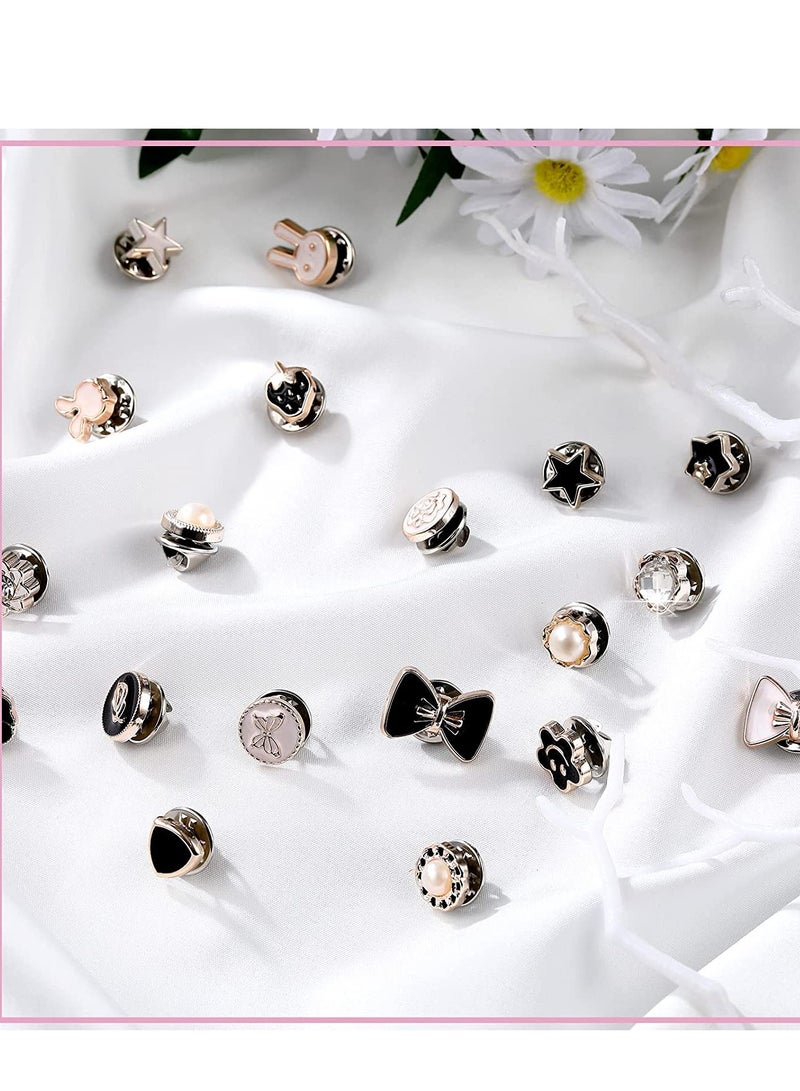 Brooch Buttons Cover 80 Pcs Safty Button Pins Blouse Pins Women Button Pins Jewelry for Clothing Hats Jacket Bags Accessories Supplies DIY Crafts