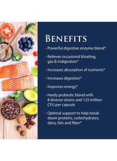 Enzyme Science ™ Complete Digestion™, 90 Capsules –  Full Support for Digestive Health – for Occasional Gas, Bloating, and Indigestion – Probiotic for Men and Women – Digestive Enzyme Supplement  - Image 5