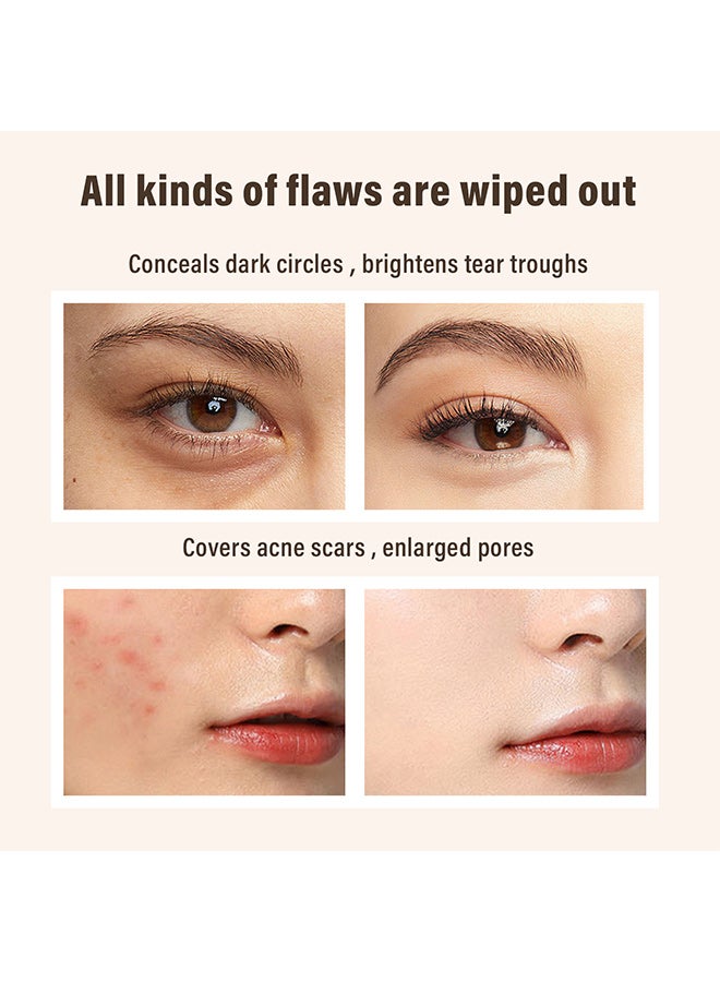 Hellokiss concealer, covering facial spots, acne marks, dark circles, brightening, three-dimensional moisturizing - Image 2