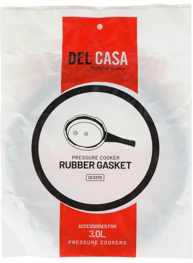 DELCASA Delcasa DC3370 Pressure Cooker Gasket, Black  - Image 5